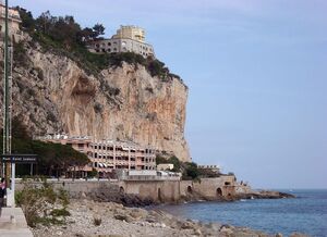 Die Grotten von Balzi Rossi in Italien