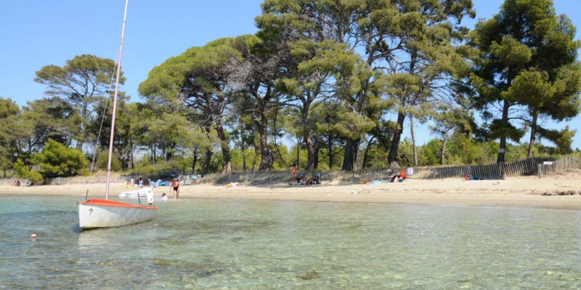 Der Strand Pellegrin in Bormes-les-Mimosas und im Departement Var