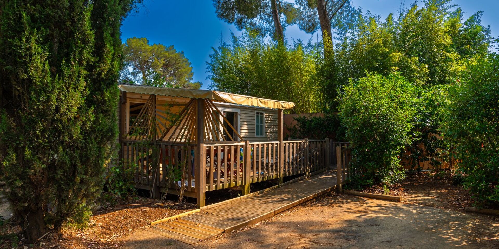 Barrierefreier Campingplatz für Menschen mit Handicap in der Provence